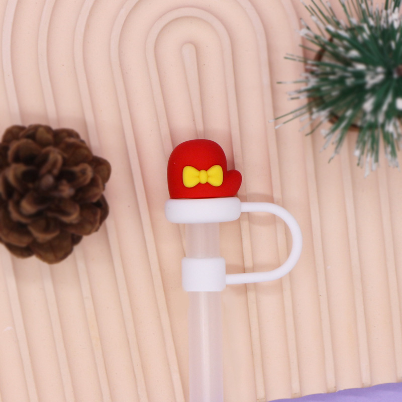 Christmas Series Silicone Straw , Reusable Dustproof Cute Straw Plugs,  Suitable For Straws, Water Cup Accessories, Christmas Gift - Temu