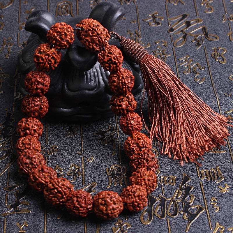 Pearl Buddha Wooden Beads And Rudraksha Bodhi Car - Temu