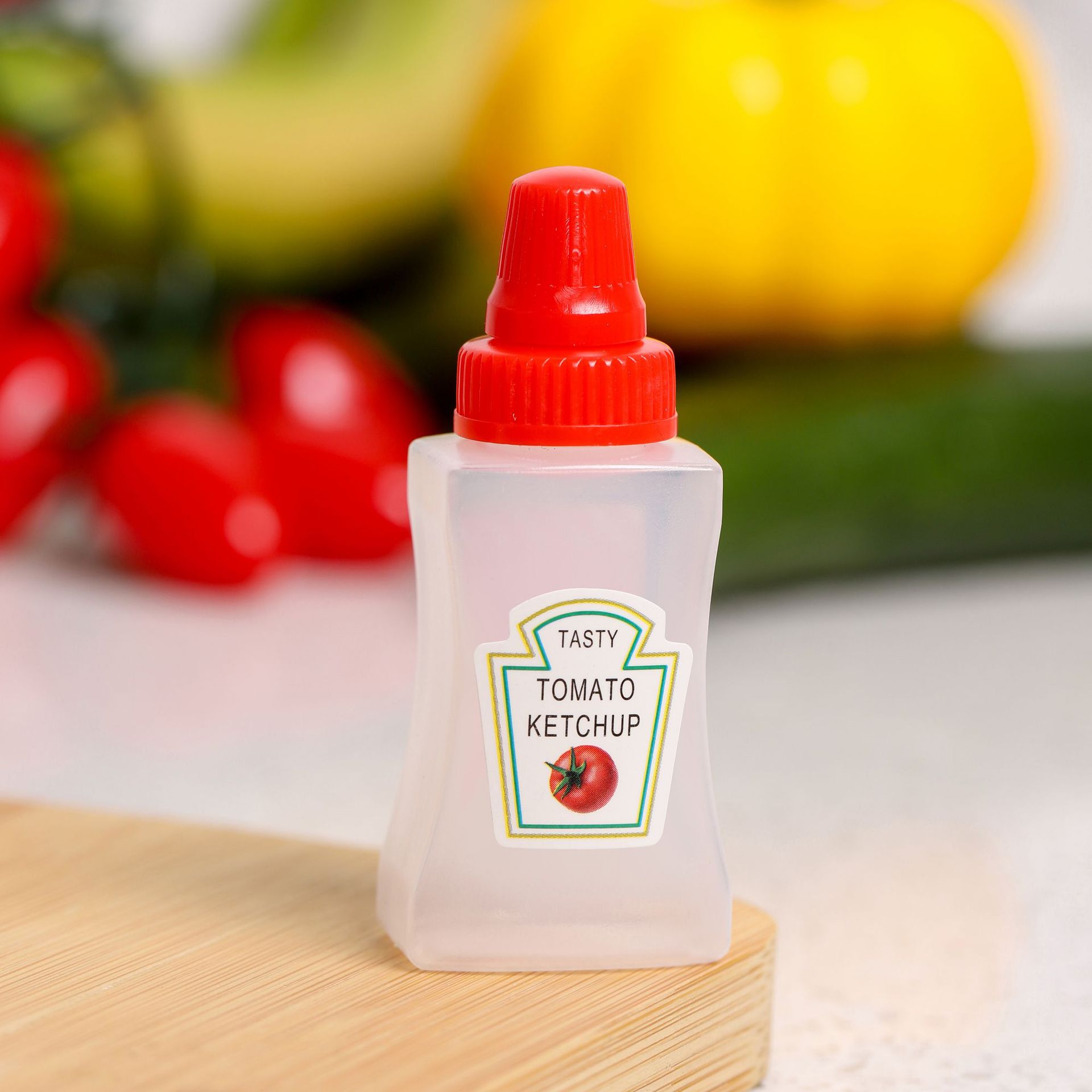 Cute Mini Animal Set Lunchbox Bento Condiment Sauce Bottles - Peachymart