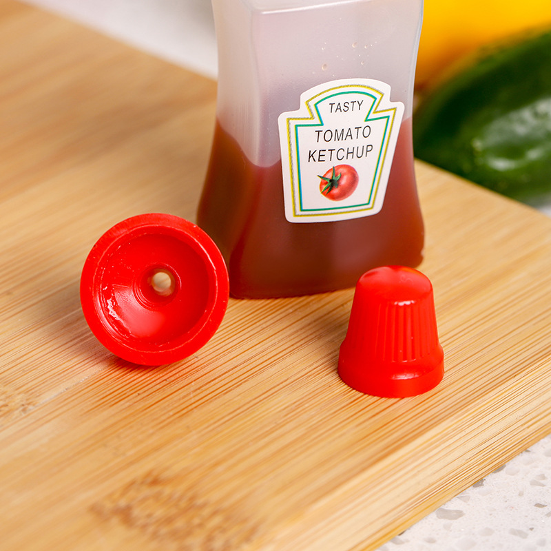 Tohuu Portable Sauce Bottle Refillable Ketchup Honey Salad Containers  Bottles Mini Sauce Seasoning Box Barbecue Transparent Bottle Jam Squeeze  Bottle ingenious 