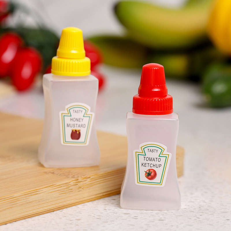 3pcs/set Mini Seasoning Sauce Bottle Small Containers Lovely Rabbit Frog  Duck Bottles For Bento Lunch Box Kitchen Jar Accessorie