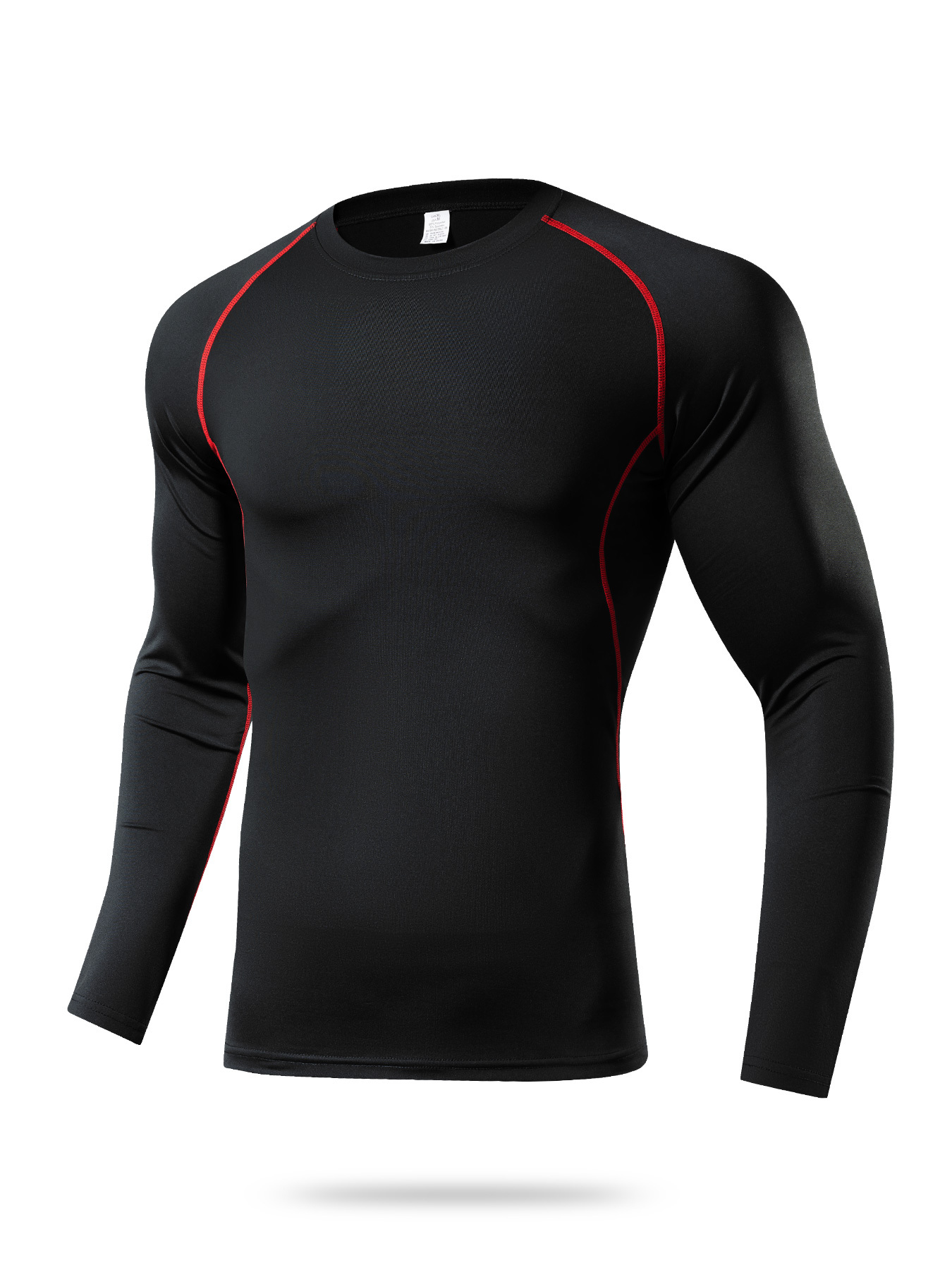 Camisetas de compresión para hombre, cuello en V, manga larga, capa base,  camiseta de entrenamiento de secado rápido, camisetas deportivas para