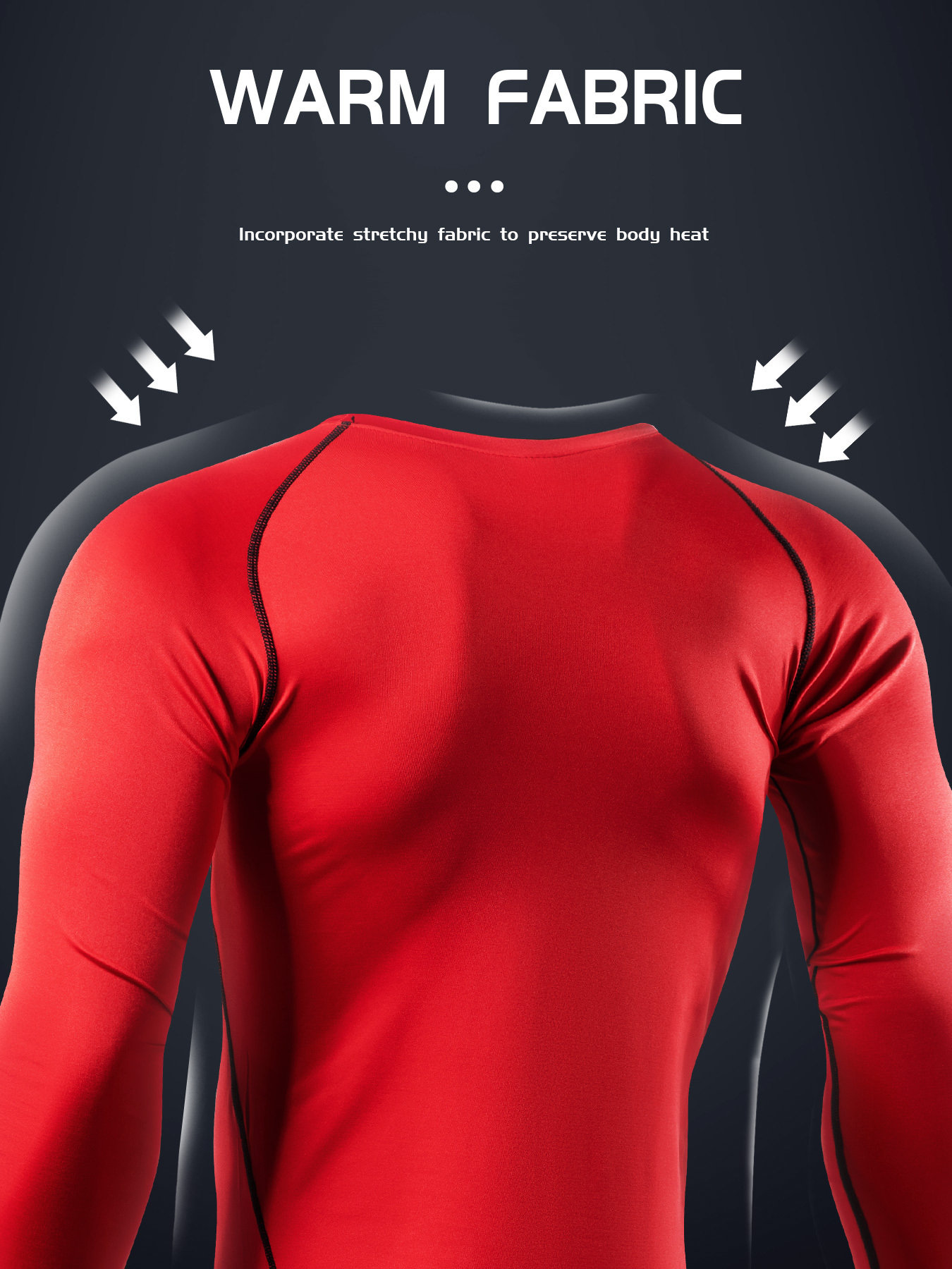 Men's Workout Shirt, Active High Stretch Breathable Compression Moisture Wicking Base Layer Quick Dry Sports Top for Outdoor Gym Running Fitness