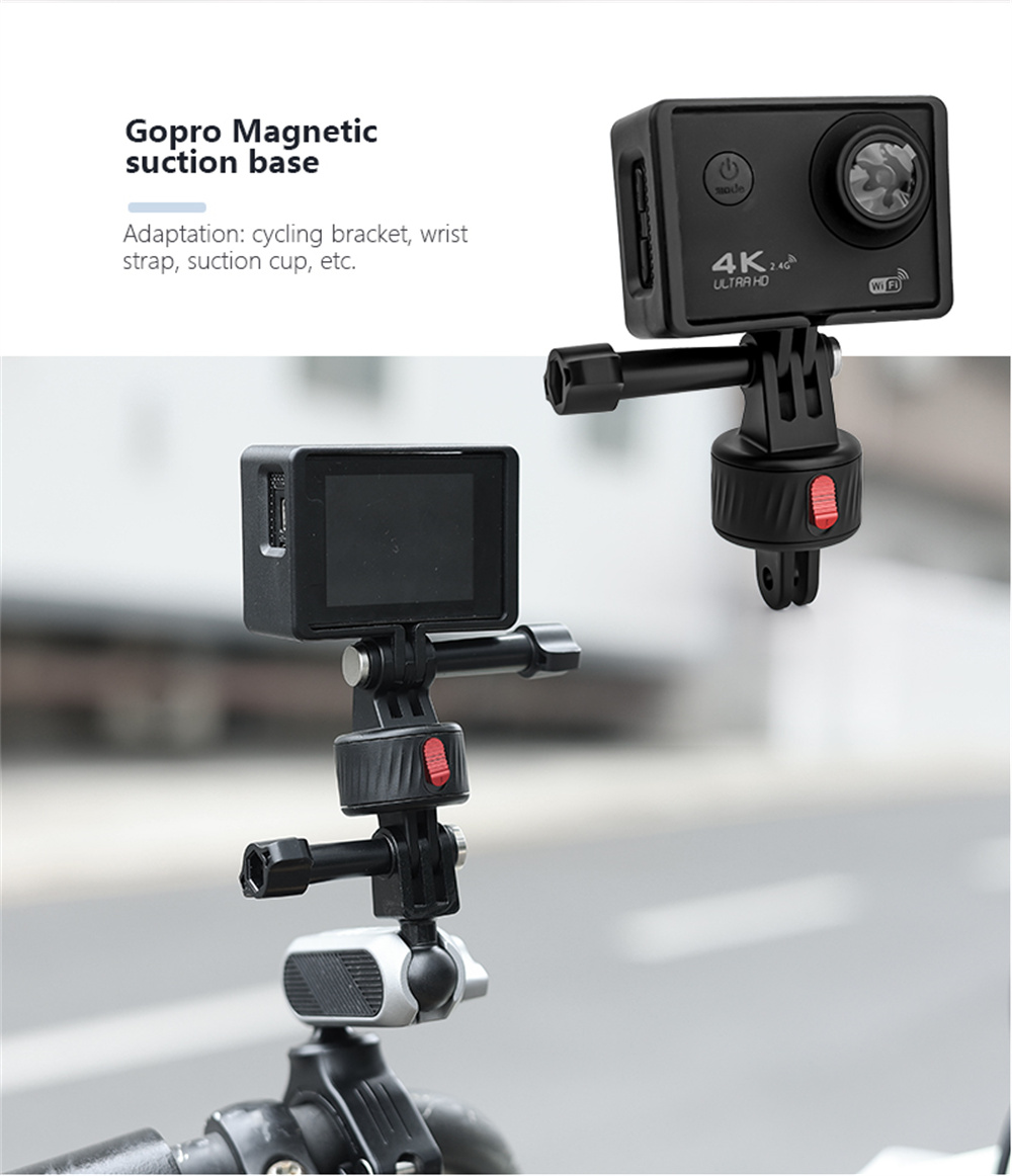 Adaptateur Support Magnétique Démontage Rapide pour Caméras GoPro HERO 12 /  11 / 10 / 9 / 8 / 11 Mini & GoPro MAX - Maison Du Drone