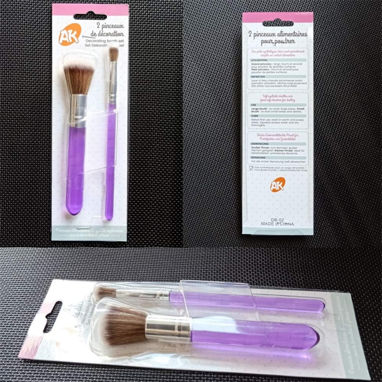 Cake Baking Brushes Food Paint Brush For Chocolate Sugar Cookie Decoration  Brushes Set Cookie Decorating Supplies With Fondant And Gum Paste Tool  (purple) - Temu