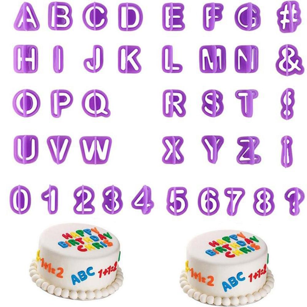 1/2/3PCS Alphabet Cake Stamp Alphabet Letter Fondant Cake Biscuit