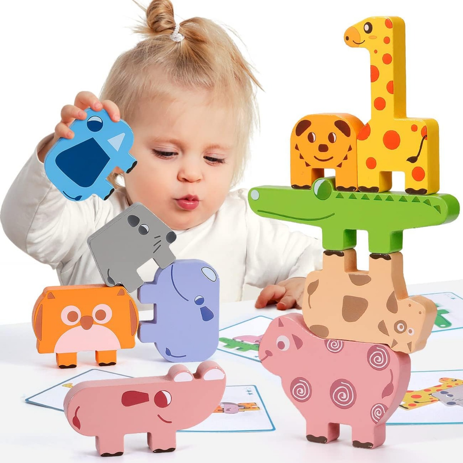 Juguetes Educativos Montessori para bebés de 1, 2 y 3 años, rompecabezas de  madera, juegos de