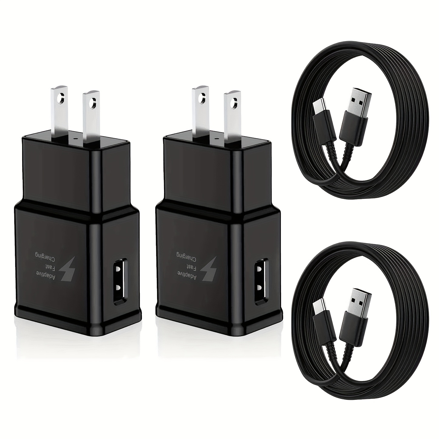 2 Pack Type C Charger, Four-Port USB C Wall Plug 40W PD & QC3.0 USB A Fast  Charging Block for Samsung Galaxy S22 S21/S21+/S21 Ultra/S20/S20+/S20