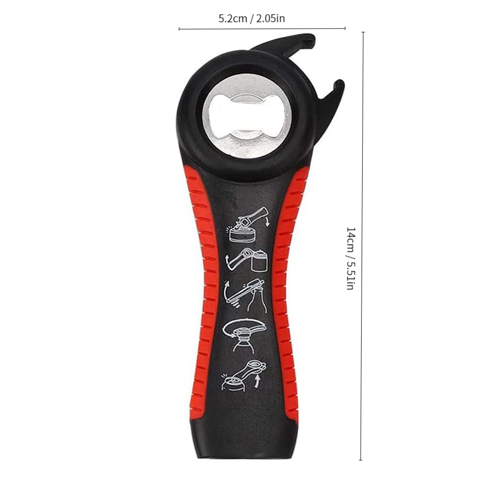 Easy Open Ring Pull Can Opener, Durable Non Slip Rubber Grip Makes