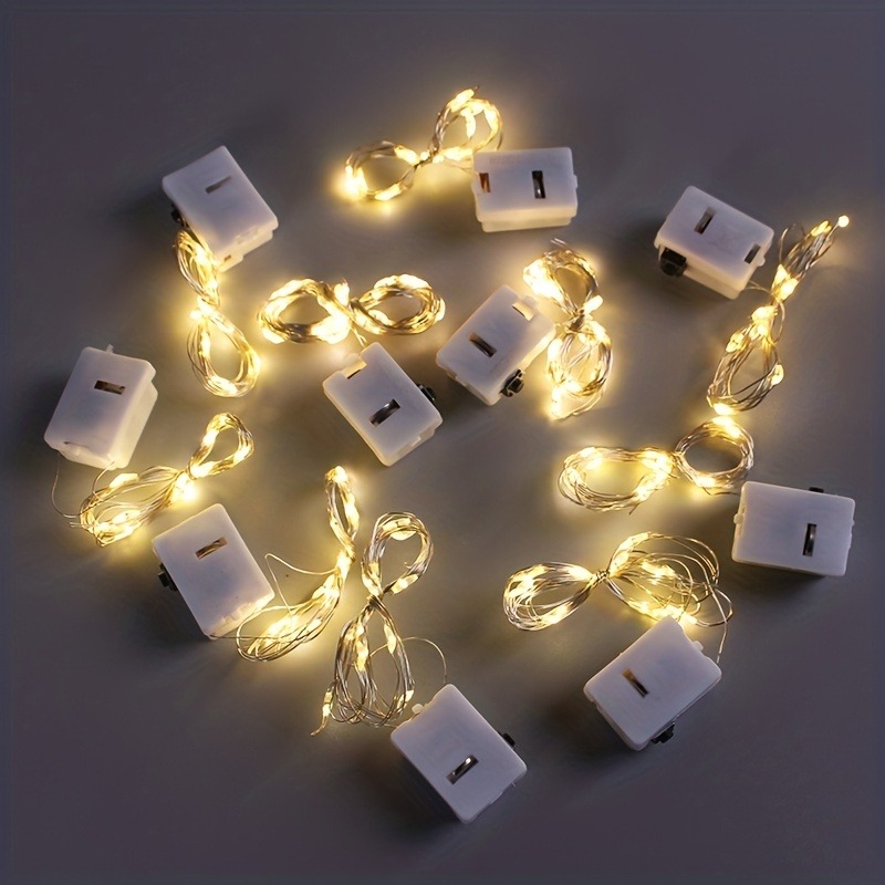 Paquet de 30 guirlandes lumineuses à piles, 3 modes de vitesse, mini guirlandes  lumineuses étanches de 7 pi 20 LED, pour décoration de Noël