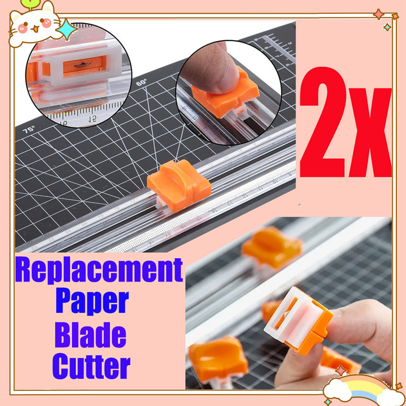 6 Pcs Paper Trimmer Replacement Blades Craft Paper Cutting Replacement  Blades for A4 Paper Cutter(Orange