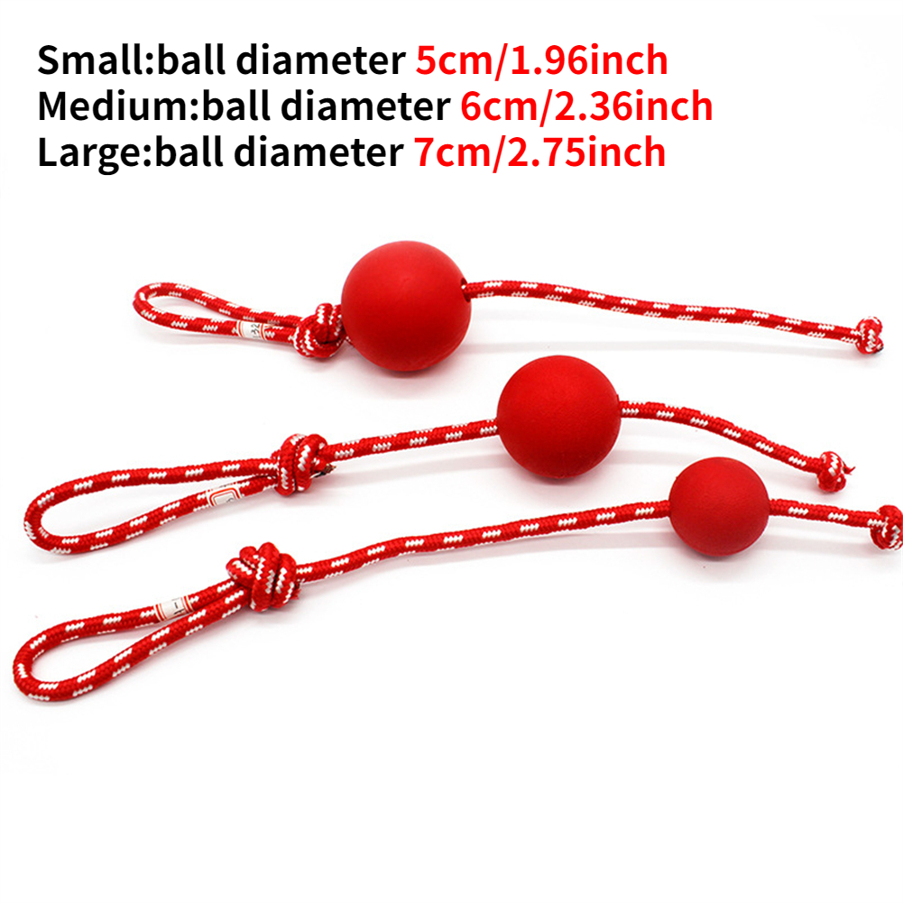 Dog Toy Ball With Rope, Indestructible Dog Ball,rubber Rope Ball