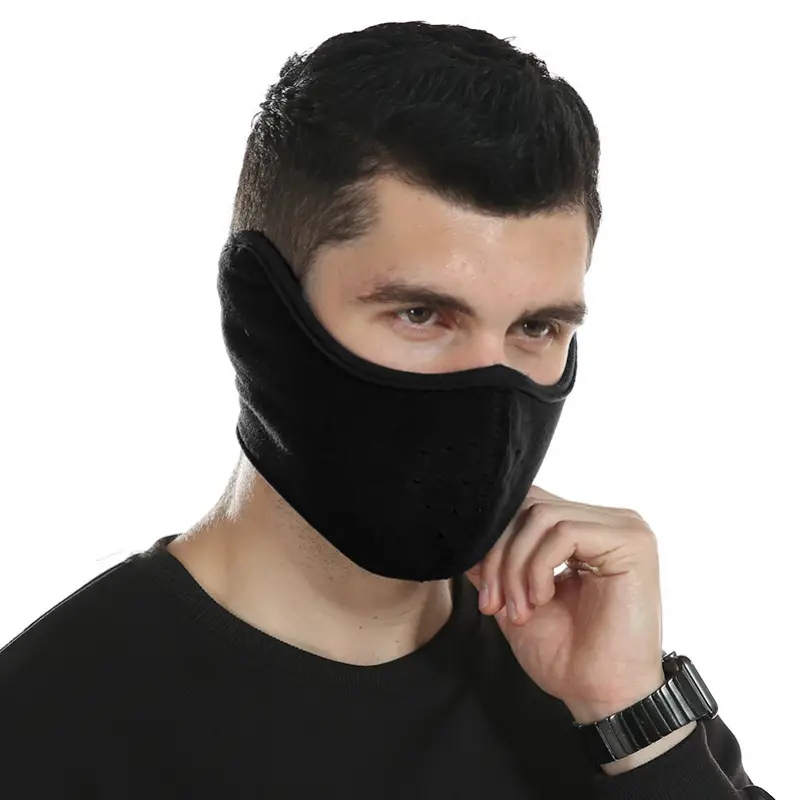 Unisex Hiver Demi Masque Polaire Chaud Coupe Vent Couvrant - Temu