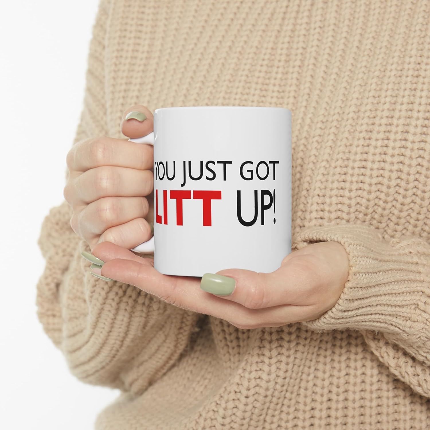 You Just Got Litt Up Coffee Mug, Ceramic Coffee Cup, Summer Winter  Drinkware, Novelty Gifts - Temu