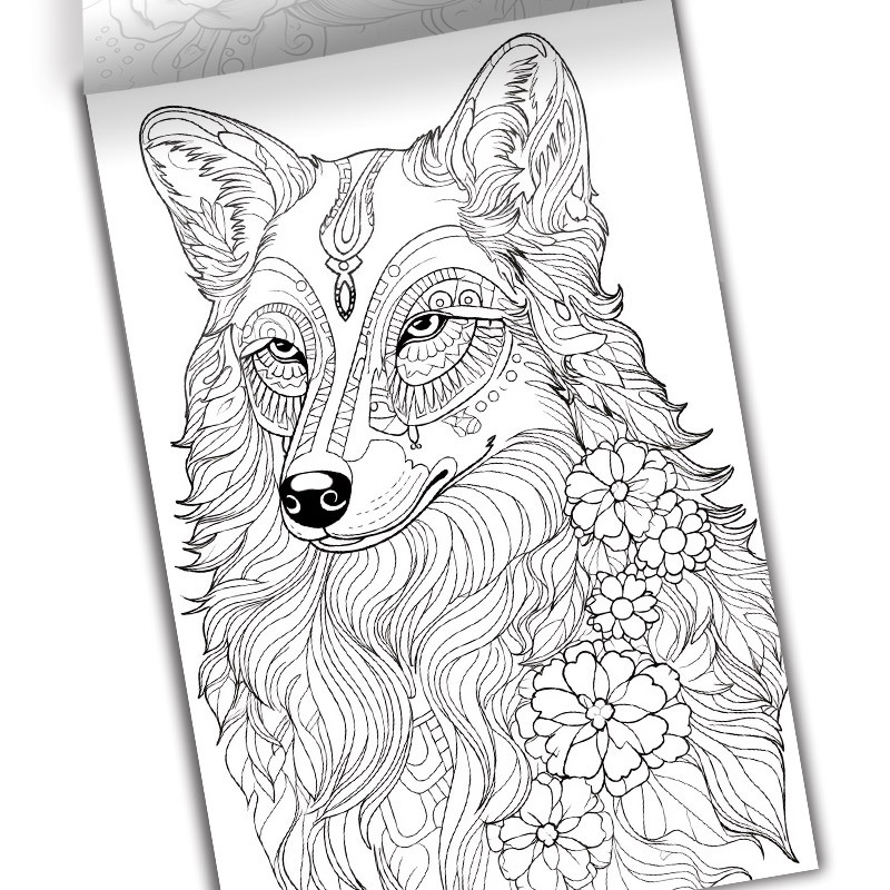 (A4 Paper With 25 Thick Pages, Flip-up And Sealed) 1pc Dog-themed Coloring  Book, A Stress-relieving Coloring Book For Adults, Halloween And Christmas