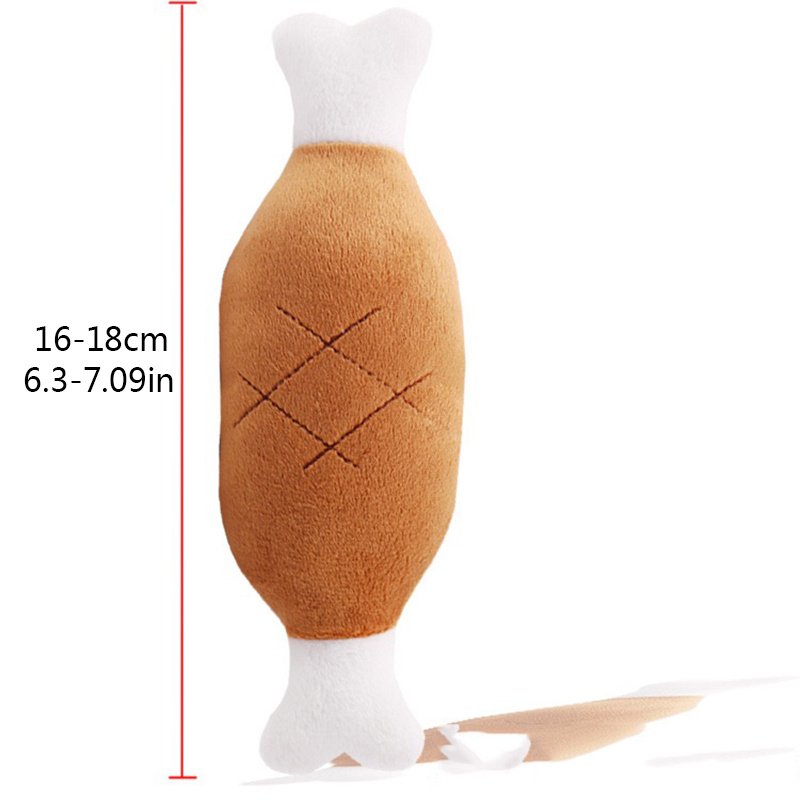 Dog Bone/carrot Plush Toys Puppy Pet Play Squeaky Drumstick - Temu