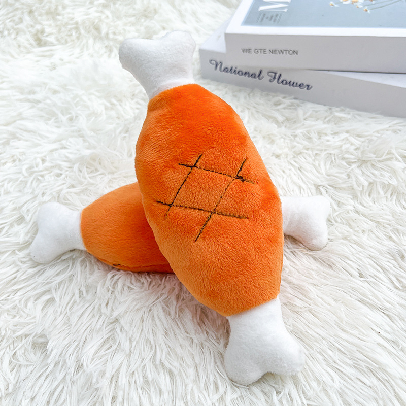 Dog Squeaky Carrot Dog Toys Plush Stuffed Soft Puppy Chew Toys
