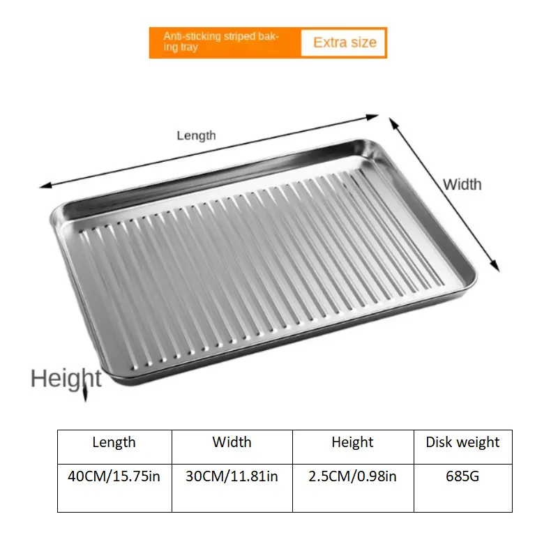 Stainless Steel Baking Sheets And Cooling Racks, Non-toxic Heavy-duty Cookie  Sheets, Oven Baking Trays, Household Baking Plates, Rectangular Baking Cake  Trays, Kitchen Baking Tools, Multiple Sizes Available - Temu