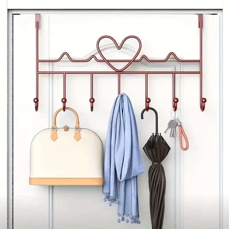Sliding Coat Rack Clothes Hanger Hooks Bathroom Bedroom Living