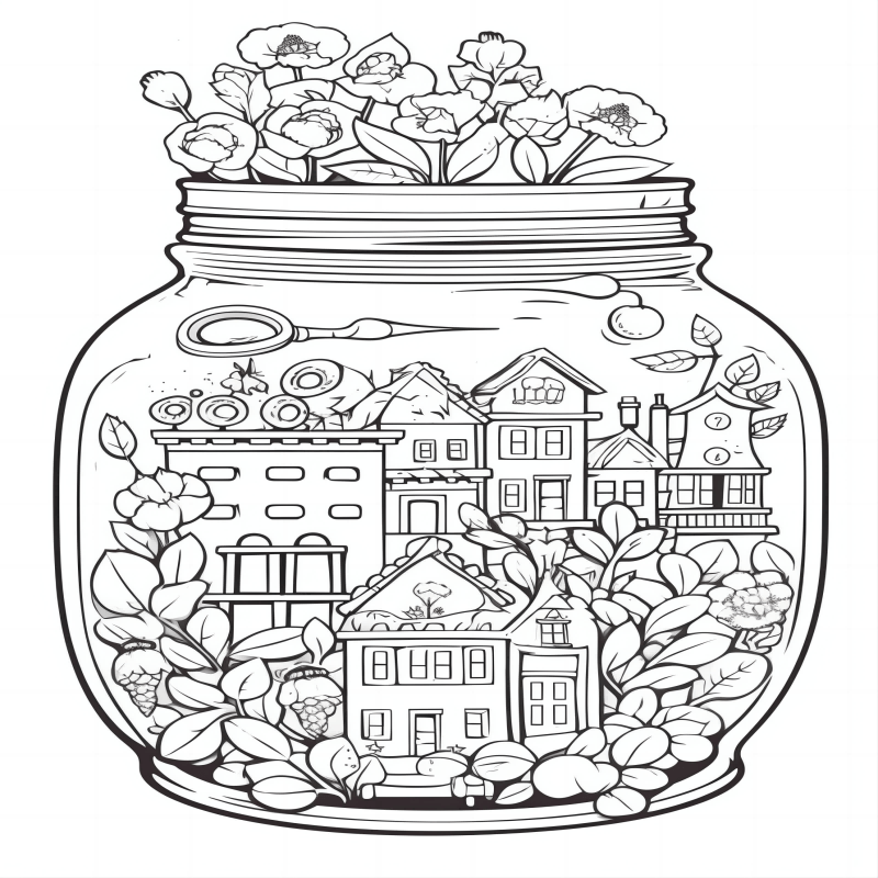 jar coloring pages