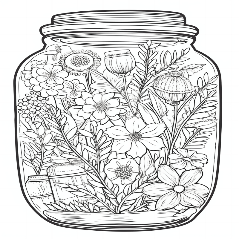 jar coloring pages