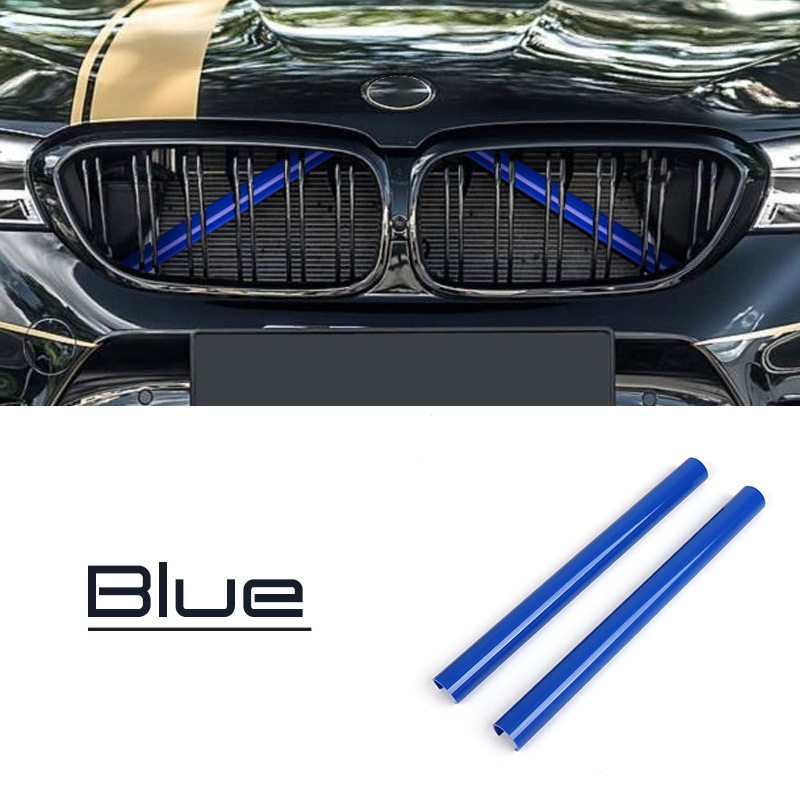 TEMU 2pcs Car Strip Sticker Cover Front Grille Trim Strips Car Styling For F01 F02 F10 F11 F06 F12 F45 F46 F48 X1 5/6/7 Series