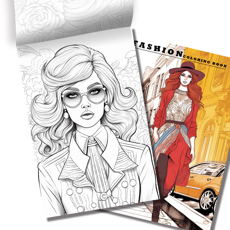  Vogue Fashion Coloring Book For Adults: 30+ Big Coloring Book  for Adults To Stress Relief