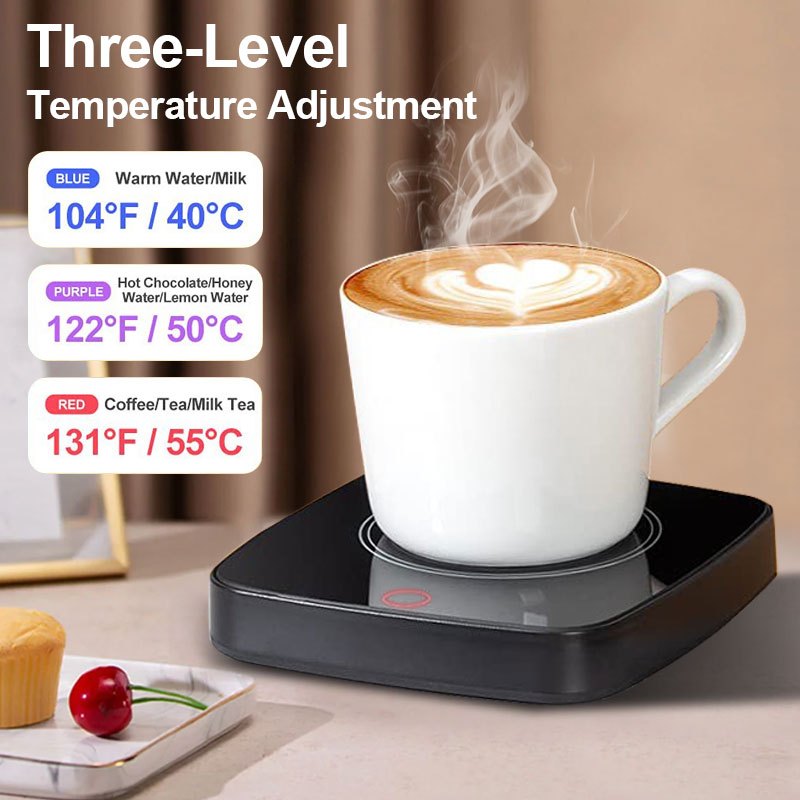 Electric Mug Warmer, Heated Coffee Mug Cup Coaster, Warmer Pad Powered For  Home Office Milk Tea Water Heating Mat Thermostatic For Home Office  Apartment Dorm School