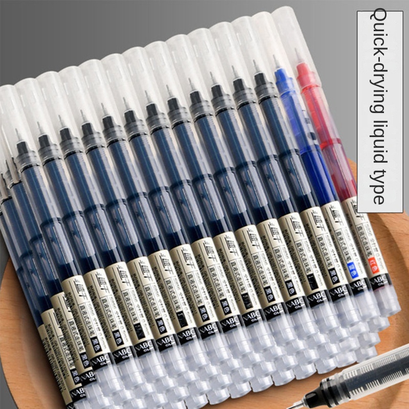 Straight Liquid Quick Dry Gel Pens Large Capacity Colored - Temu