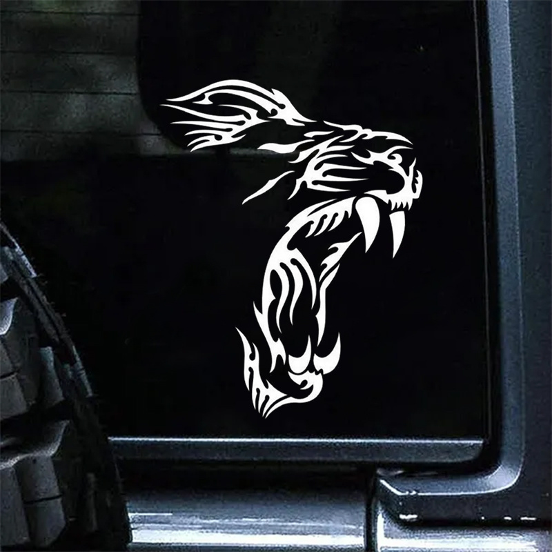 TIGER HEAD Mascot Logo 6 Vinyl Decal Car Truck Sticker
