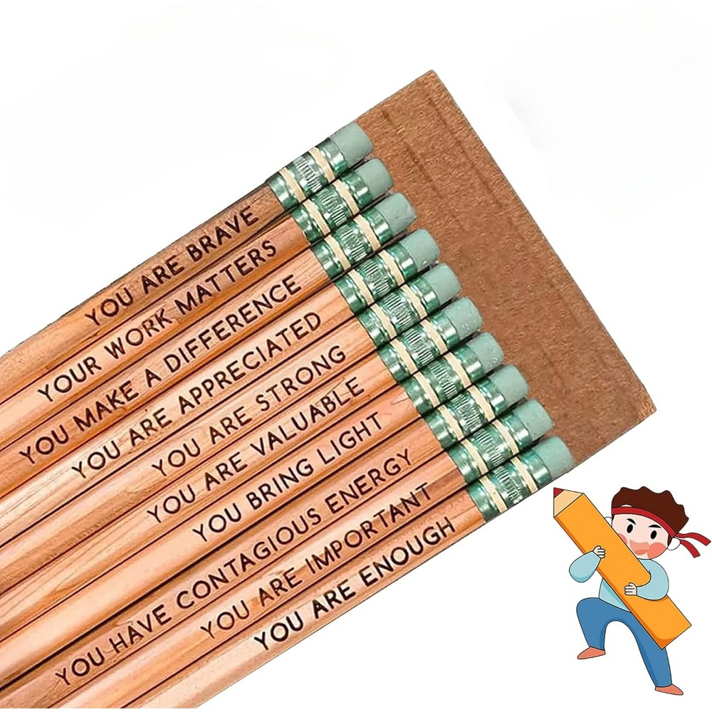 Affirmative Pencil Set Colorful And Wooden Colored Pencil - Temu