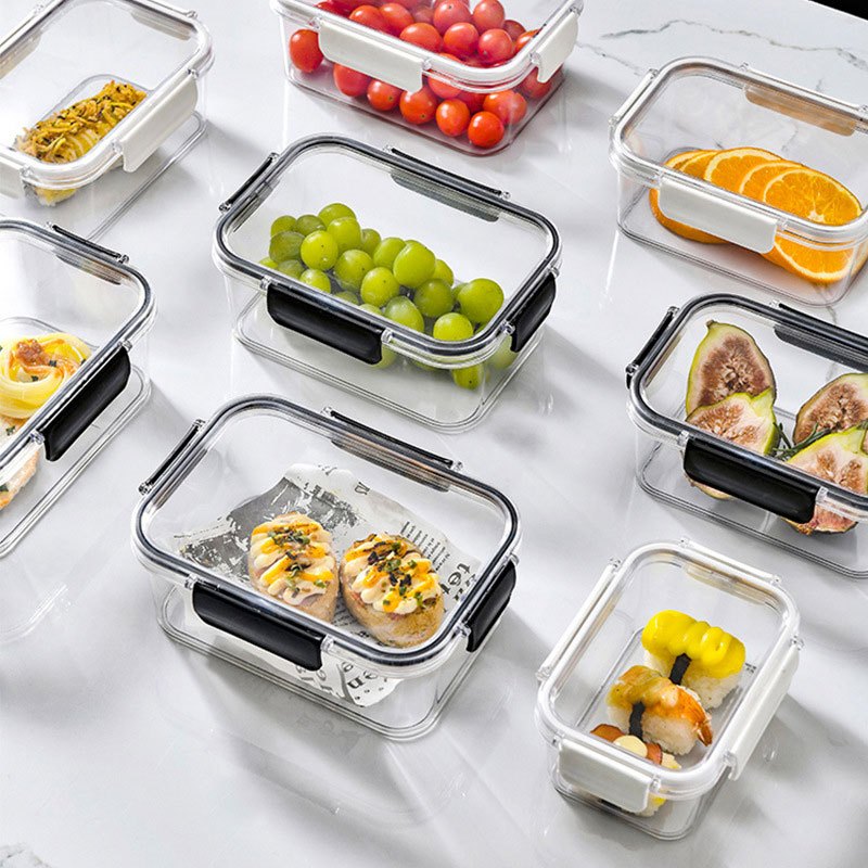 1pc Simple & Transparent Fridge Drawer Style Food Storage Box Kitchen  Utensil Organizer, Fruit & Vegetable Freezing & Fresh-keeping Container