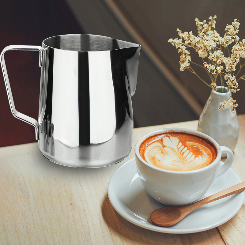 400ML STAINLESS STEEL MILK FROTHING PITCHER COFFEE CUP FROTHER JUG FOR  LATTE ART