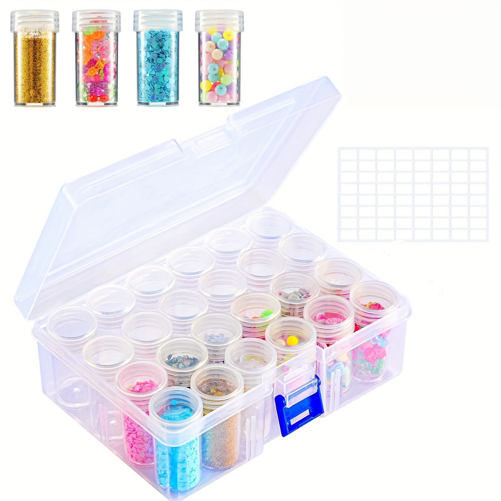 24/ Plastic Storage Box Transparent Organizer Box With - Temu