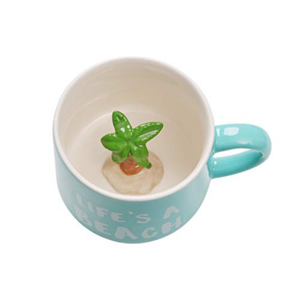 Surprise 3D Cartoon Miniature Animal Coffee Cup Mug with Baby Frog Inside - Best Office Cup & Christmas Gift (Frog)