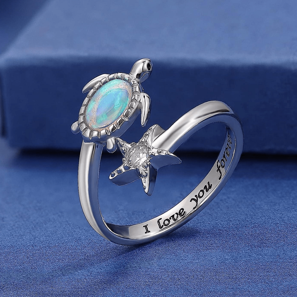 Color Changing Turtle Rings Alloy Colorful Ring - Temu