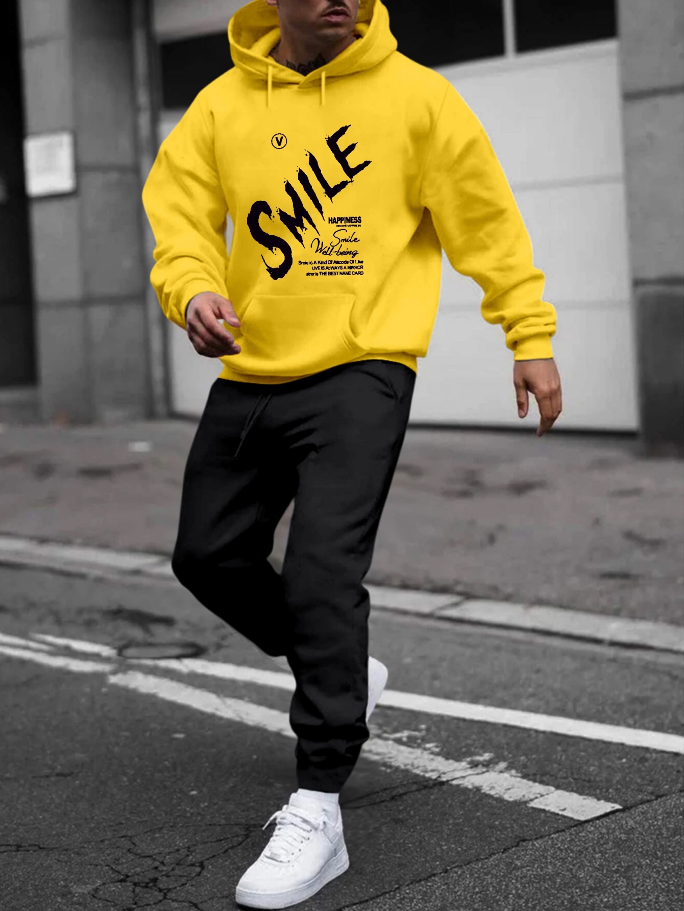 Mens Yellow Sweatsuit Mens Yellow Hoodie Mens Yellow Joggers Mens