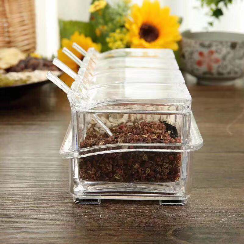 Clear Seasoning Box Set Clear Seasoning Storage Container - Temu