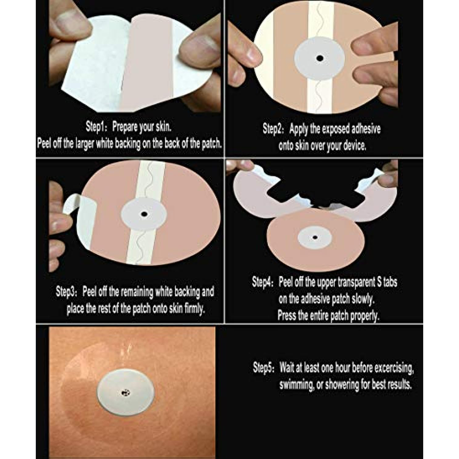 Dexcom G6 Cgm Patches Precut Clear Waterproof Adhesive For