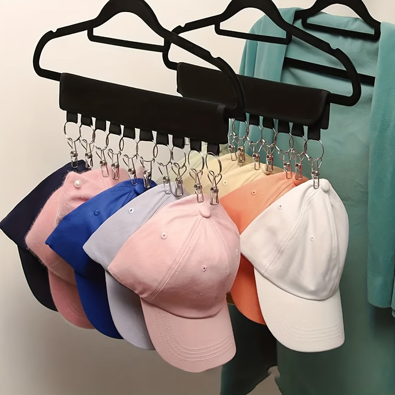 8 clip Hanging Hat Storage Rack Portable Storage Rack Punch - Temu