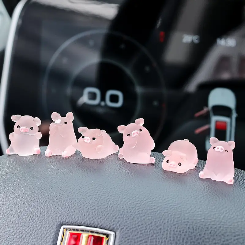 Car Center Console Cute Cartoon Decorations New Car Mini - Temu