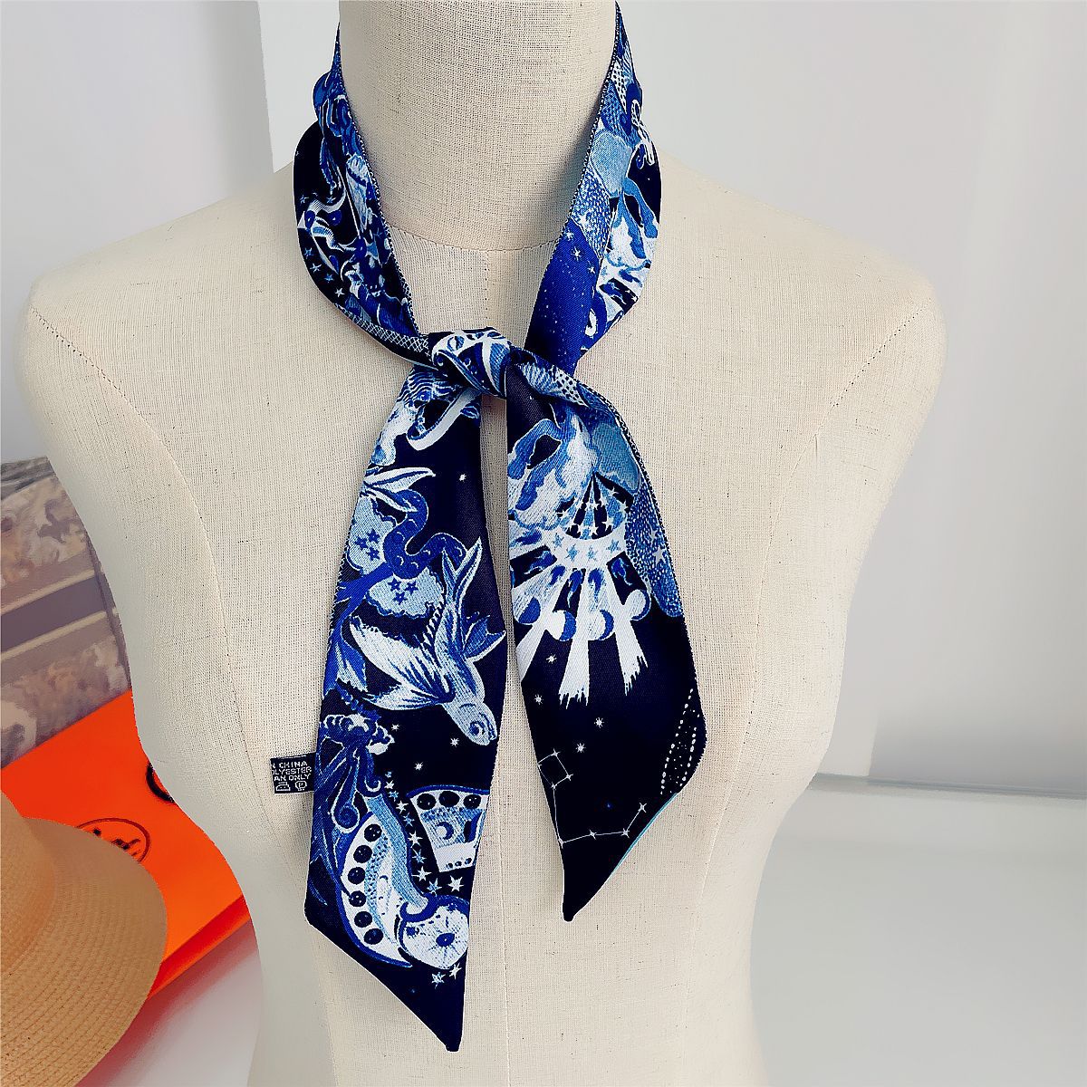 Twilly Scarf Bag Accessories Ribbon Handle Bag Slender Tied Wrapping Handle  Silk Decorative Scarf Multi-use Tie Bag