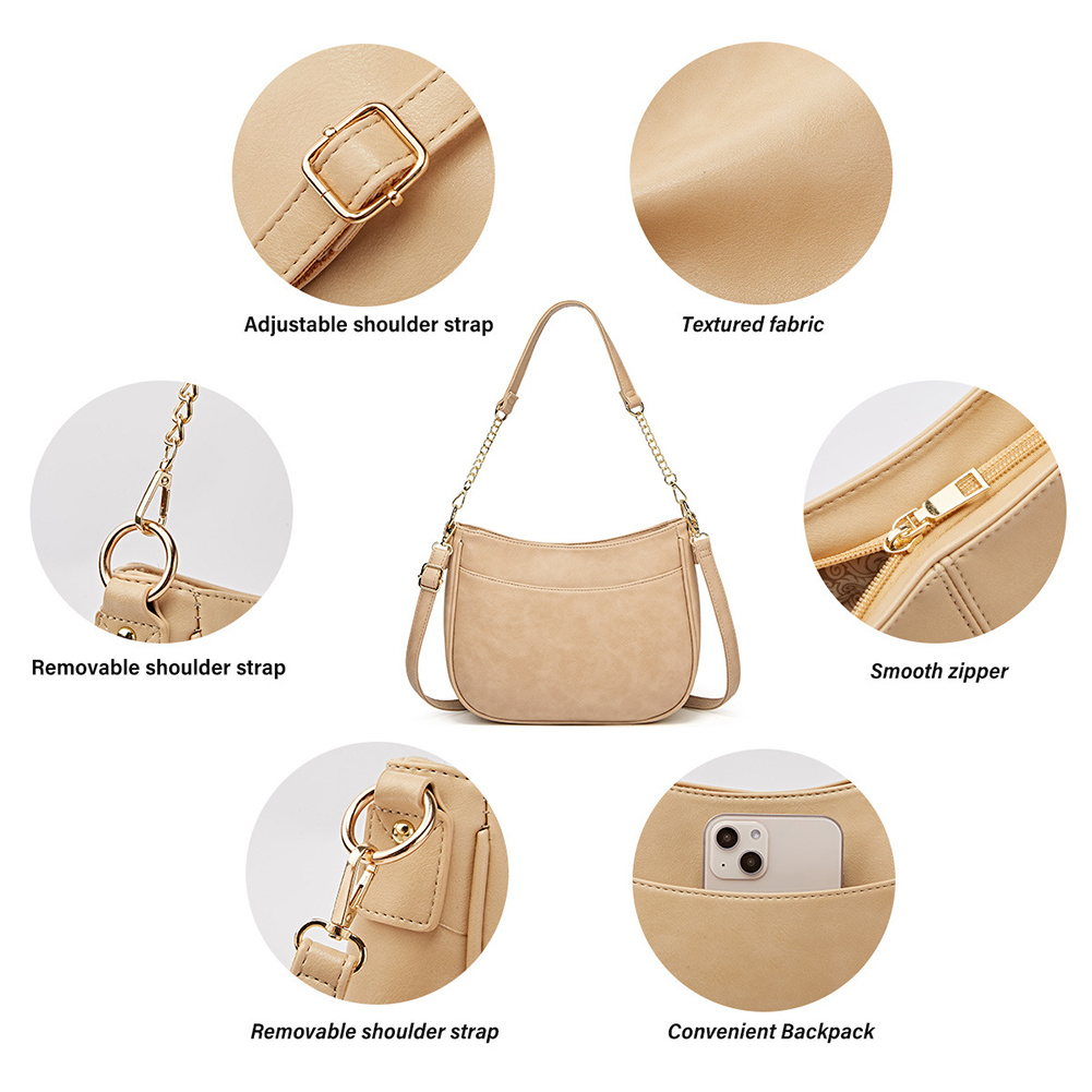 2023 Elegant Fashionable Soft Leather Women's Bag Textiles Retro