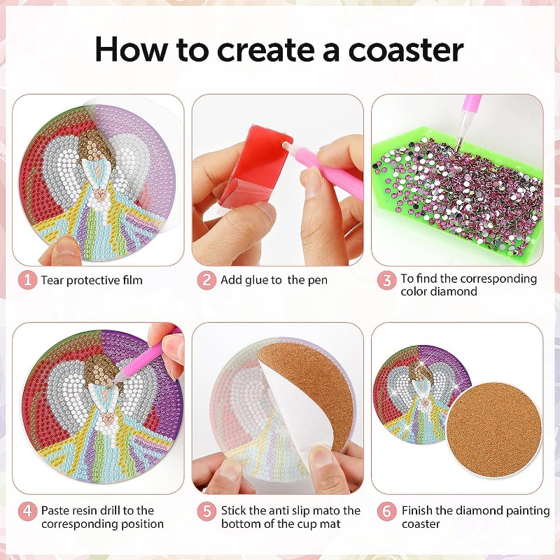 Cork Coasters For Diamond Art Backing Self adhesive - Temu