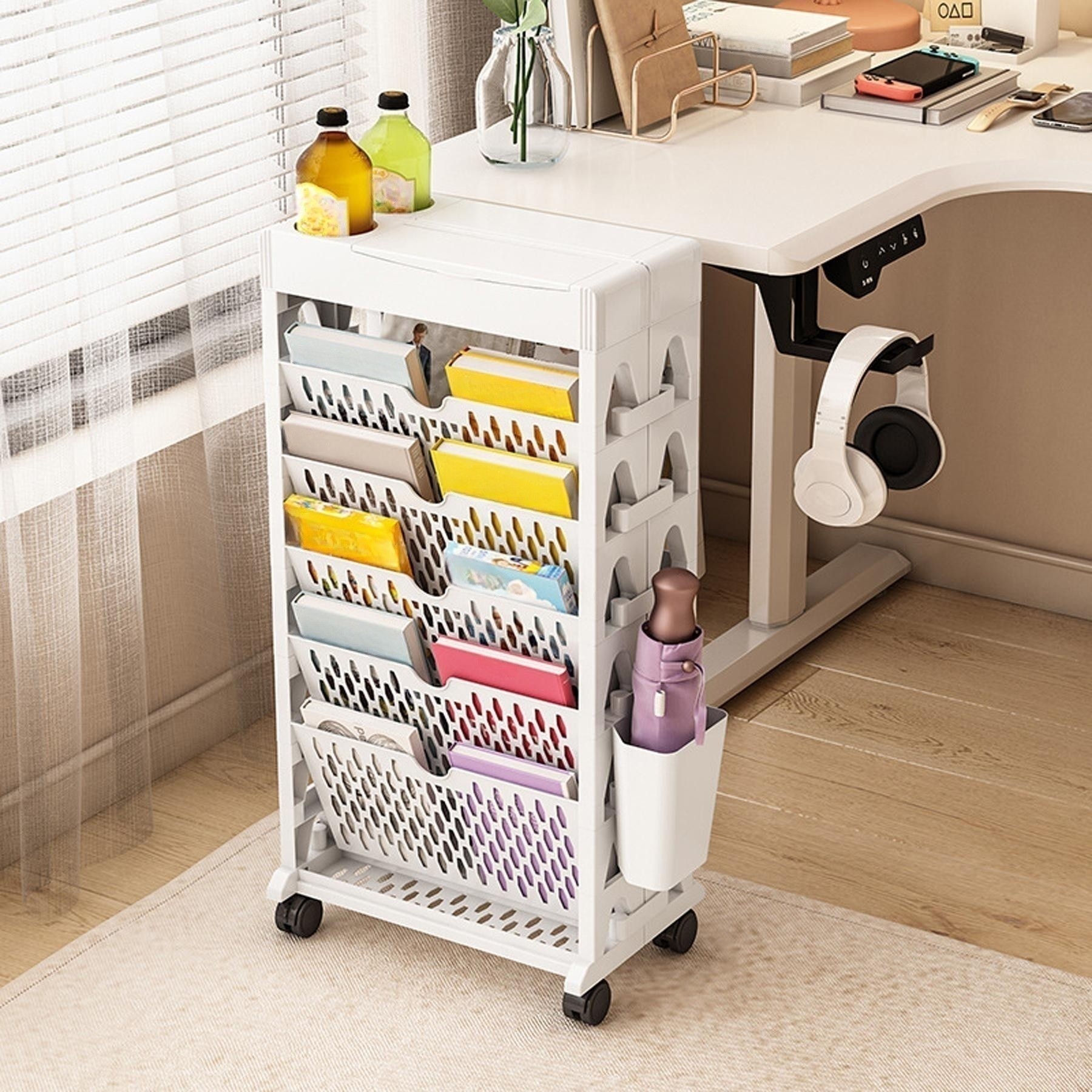 Simple Desktop Multi-layer File Storage Rack - Temu