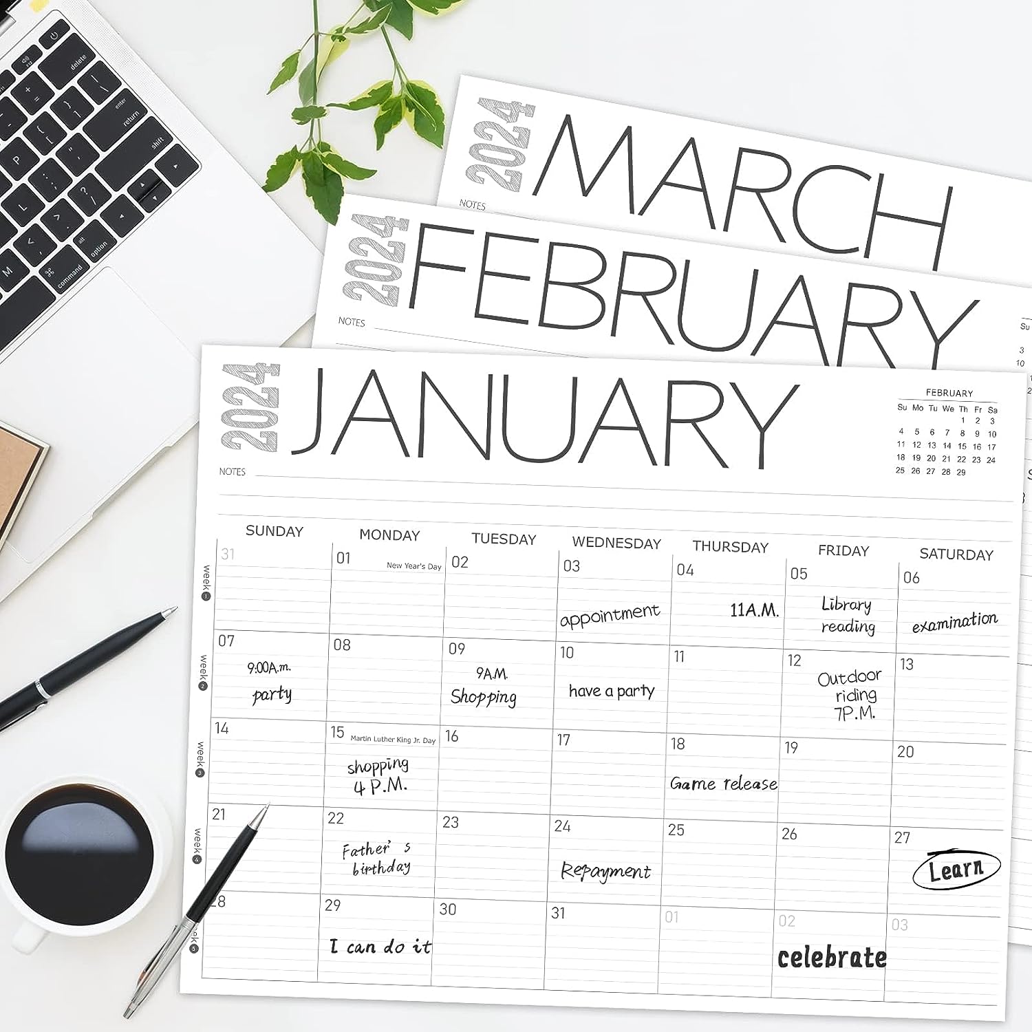 2024 2024 Desk Calendar Desk Calendar January 2024 December Temu
