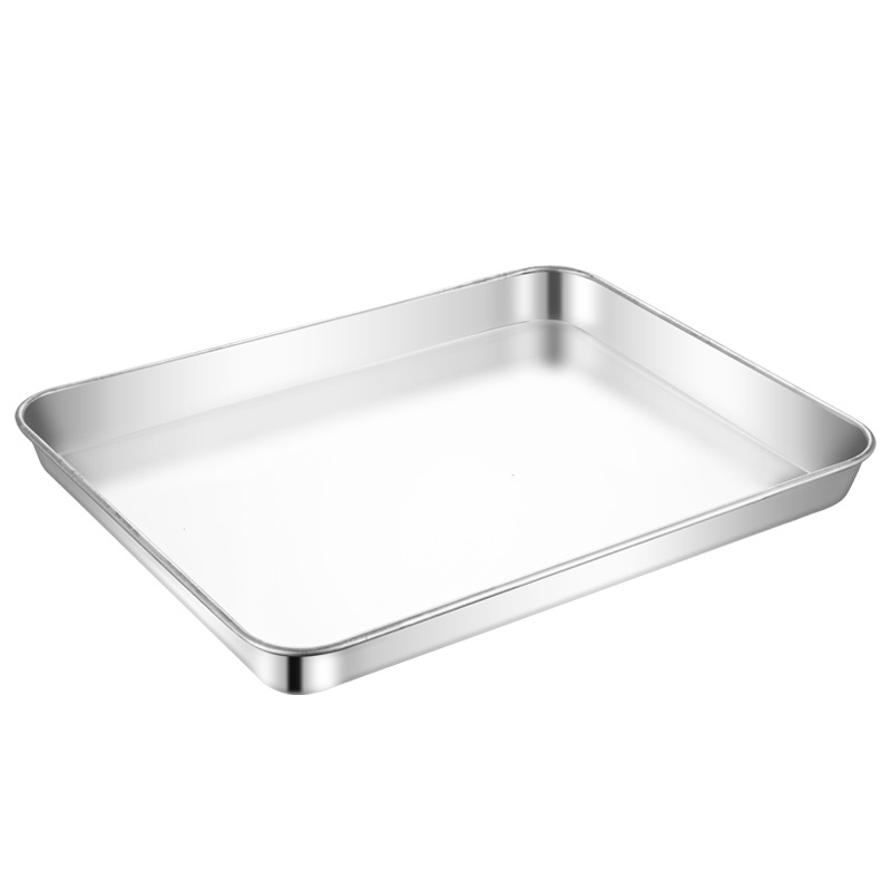 Stainless Steel Rectangular Baking Sheet, Tiramisu Deep Baking Pan, Kitchen  Baking Supplies, - Temu