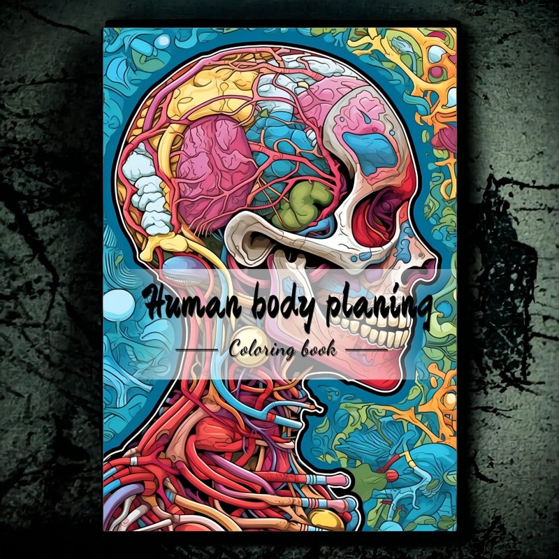 Thickened 25 Pages Human Beast Theme Coloring Book Adult - Temu