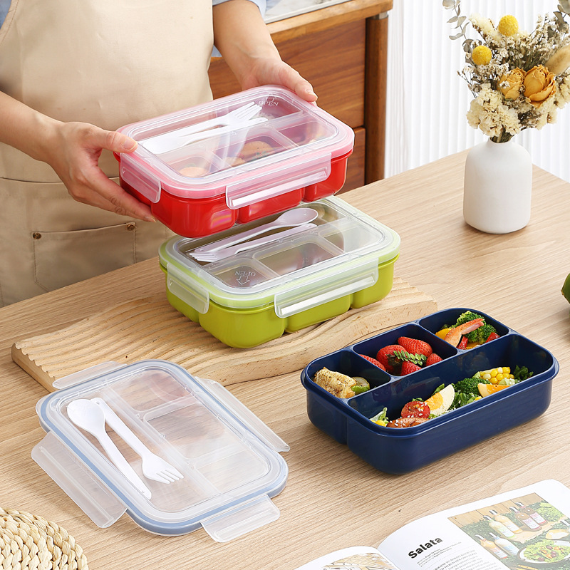 1pc Portable Lunch Box, Bento Box, BPA Free Picnic Food Container, Sealed  Salad Box, Microwavable, For back to school, class, college, school supplies