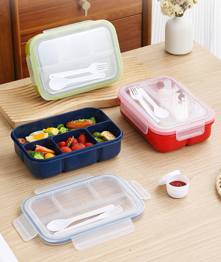 1pc Portable Lunch Box, Bento Box, BPA Free Picnic Food Container, Sealed  Salad Box, Microwavable, For back to school, class, college, school supplies